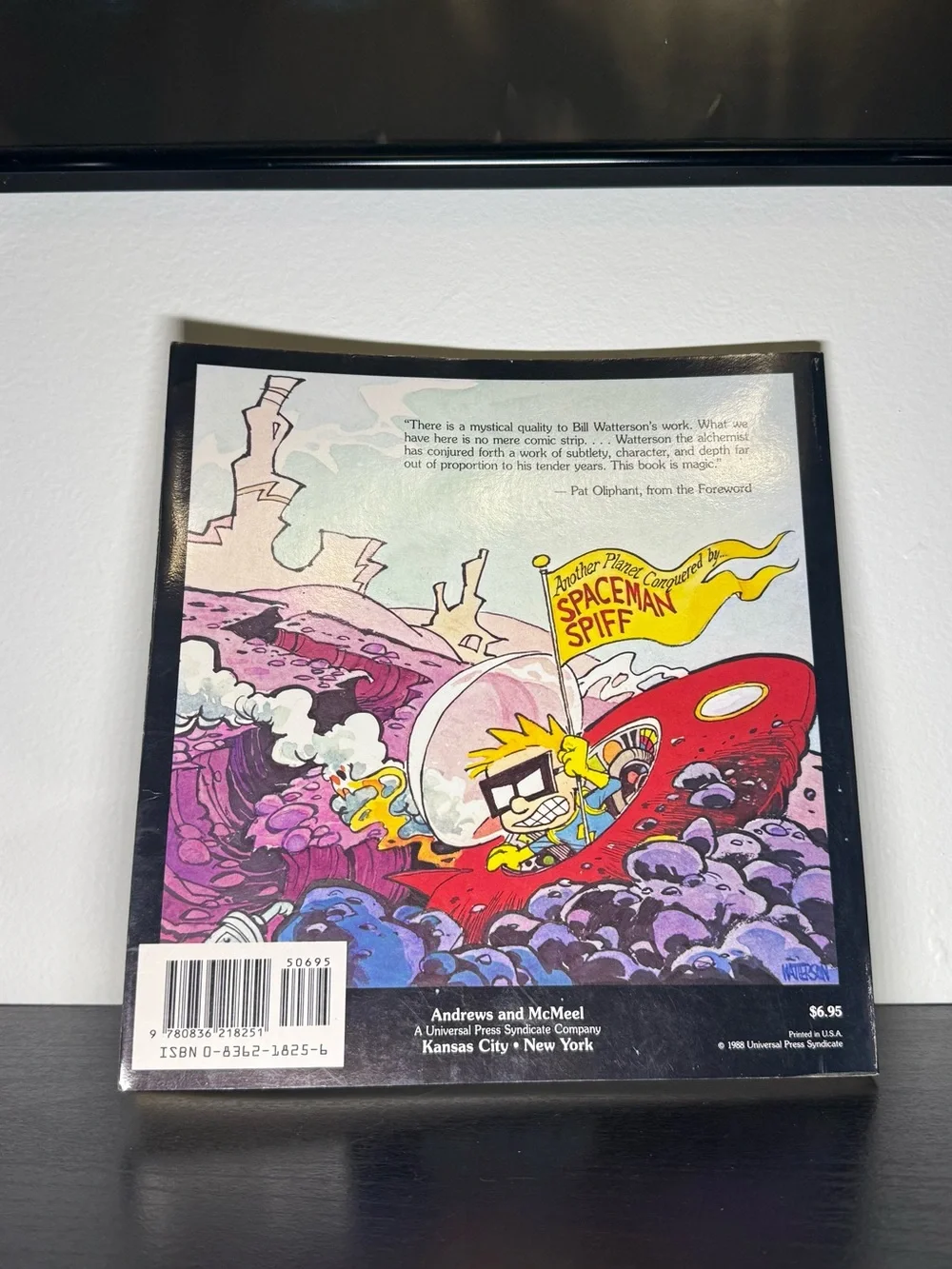 New Vintage 1988 Calvin & Hobbes Something Under The Bed Is Drooling Book